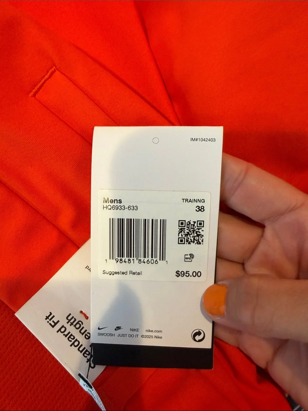 Nike Red Men's Bermuda Shorts 36 men’s active golf